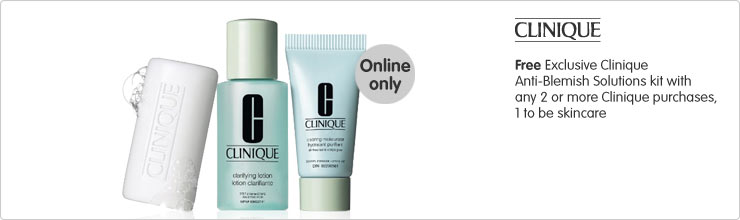 Clinique free anti blemish kit